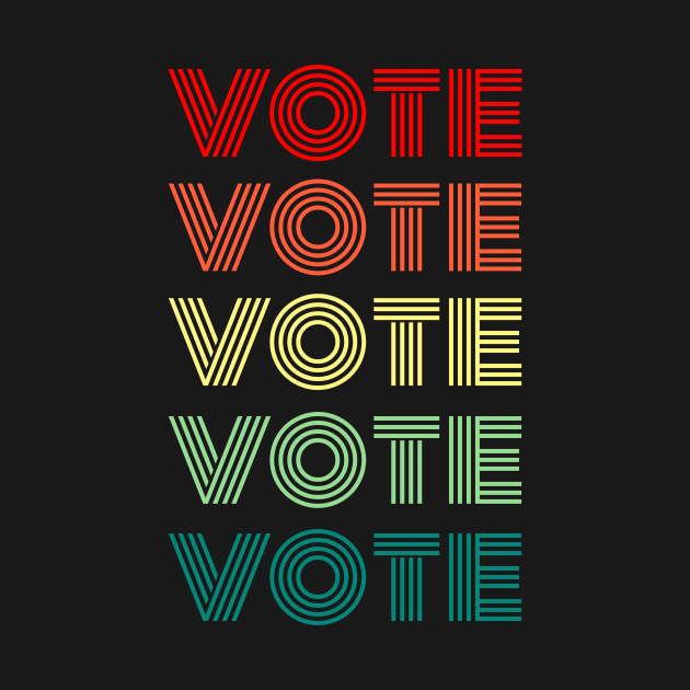 Vote Vintage Retro Design, Election for American President by WPKs Design & Co