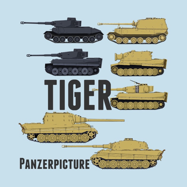 Tiger T-Shirt by Panzerpicture