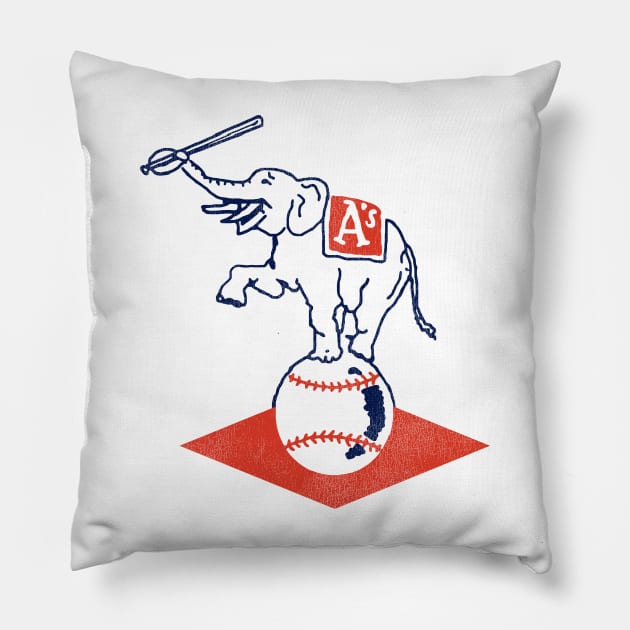 Defunct Philadelphia Baseball Team Pillow by Defunctland