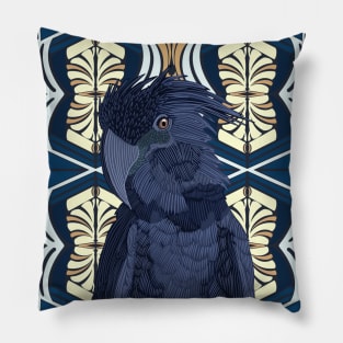 Blue Cockatoo Bird Pillow