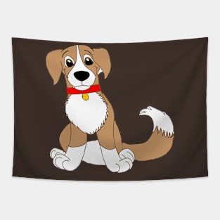 Cute Border Collie Tapestry