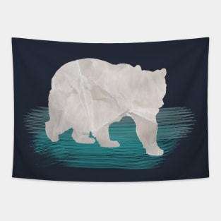 PAPER POLAR BEAR Tapestry