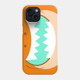 Radioactive Orange Shark Phone Case