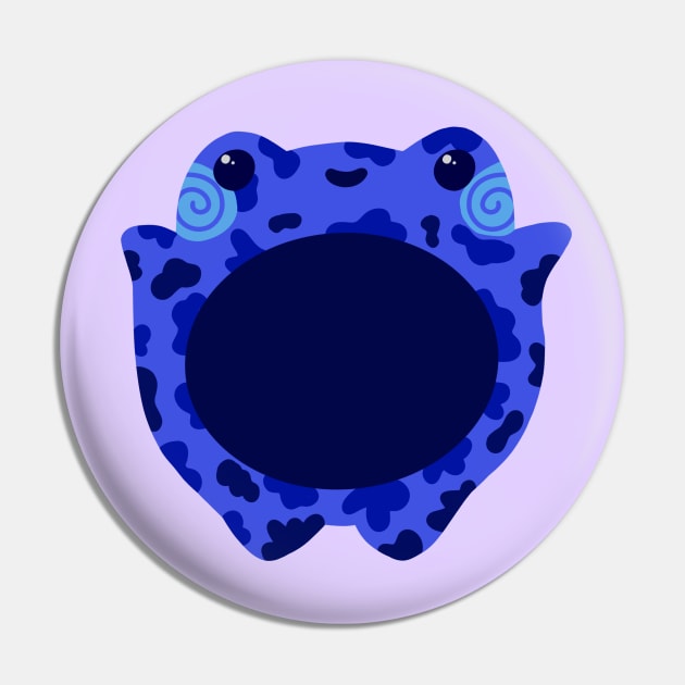 Blue Poision Dart Frog Pin by Sofia Sava