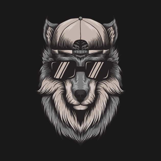 Cool Wolf by Dark_Ink