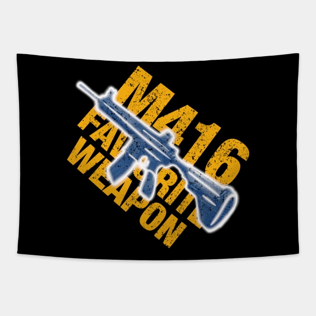 M416 Favorite weapon Tapestry by happymonday