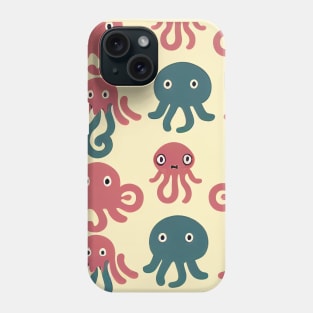 Octopus Squid Bunch - Super Cute Colorful Cephalopod Pattern Phone Case