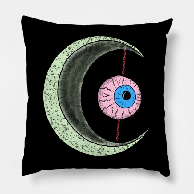 Chained Eyeball Pillow by IcarusPoe