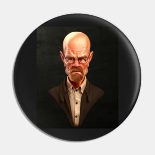 Walter White Caricature Pin