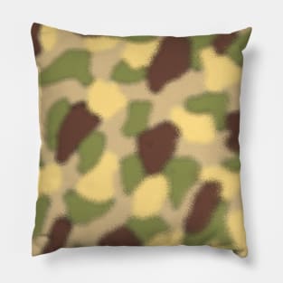 Military Camouflage Army Green Camo Pattern through glass Pillow