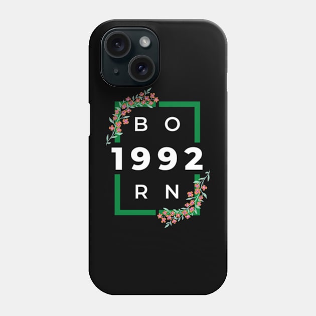 born in 1992 Phone Case by teehood