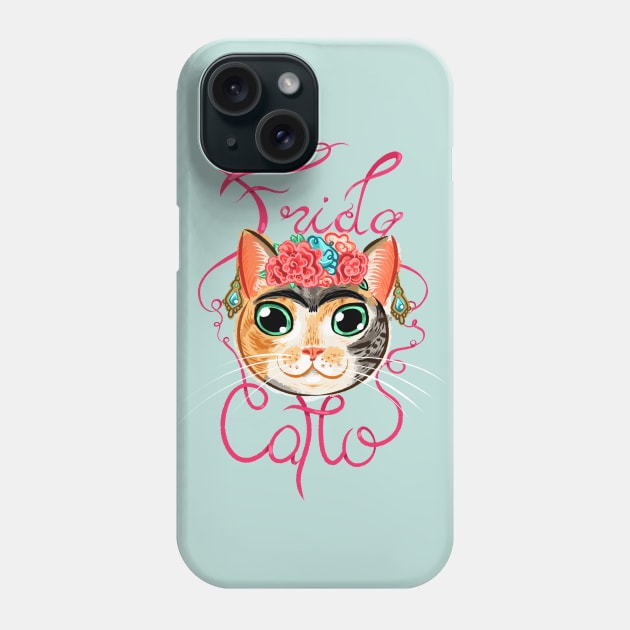 Frida Catlo Phone Case by Bananananananana