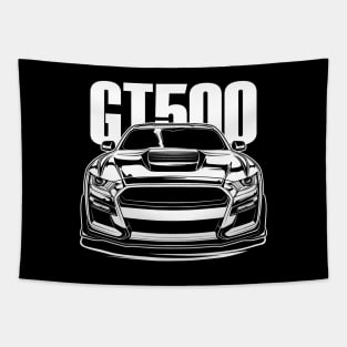 Shelby Mustang GT500 (White Print) Tapestry