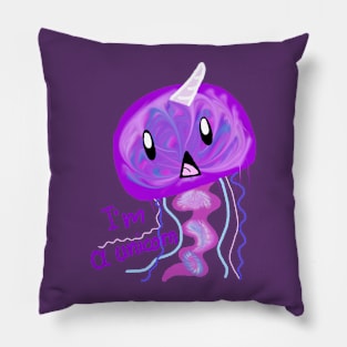 unicorn jelllyfish Pillow