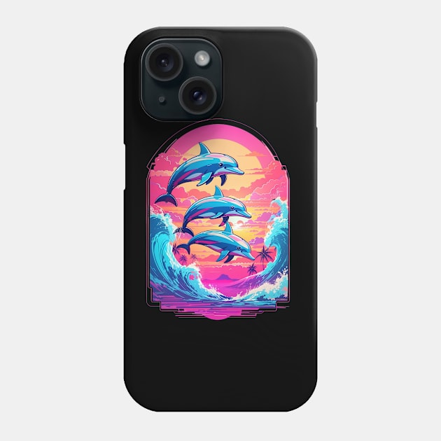 Dolphins Phone Case by Buff Geeks Art