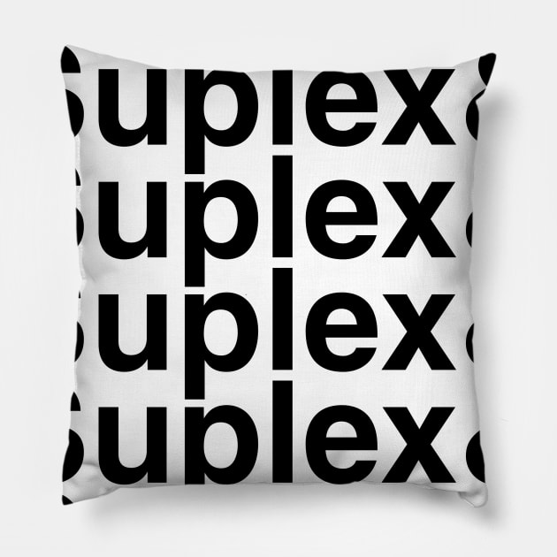 Suplex Helvetica List Pillow by DennisMcCarson