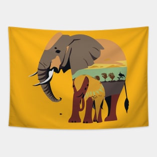 wildlife safari Tapestry