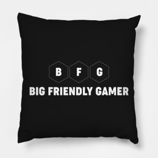 Big Friendly Gamer B.F.G Board Game Video Game Inspired Graphic - Tabletop Gaming Pillow