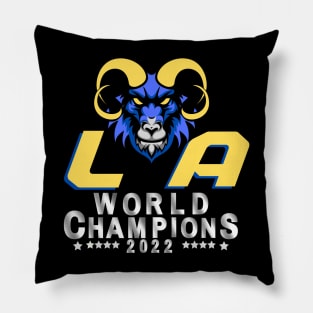 LA Rams Football NFL Super Bowl World Champions Pillow