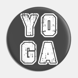 Sporty Yoga White Pin