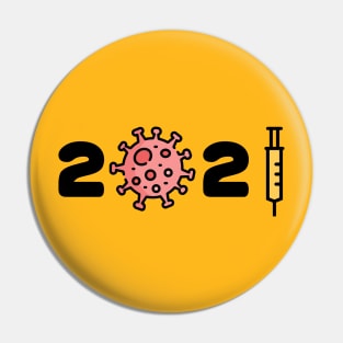 2021 New year Corona Covid Virus Syringer Pin