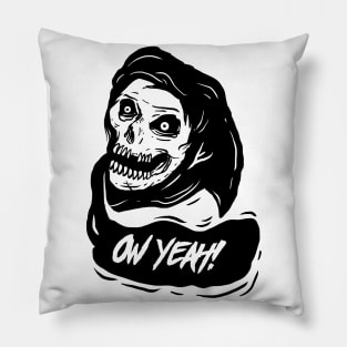 Grim Reaper Ow Yeah Pillow