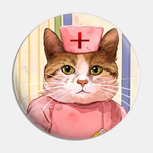 Nurse cat! Pin