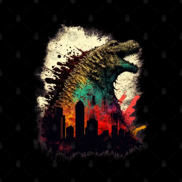 Godzilla  Artwork - Awesome Birthday Gift ideas for Friends by Pezzolano