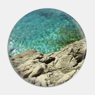 Gorgeous rocky Croatian beach, nature photography Pin