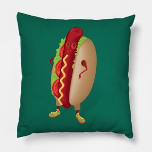 Happy Hotdog Pillow