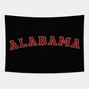 Alabama State Simple Typography Tapestry