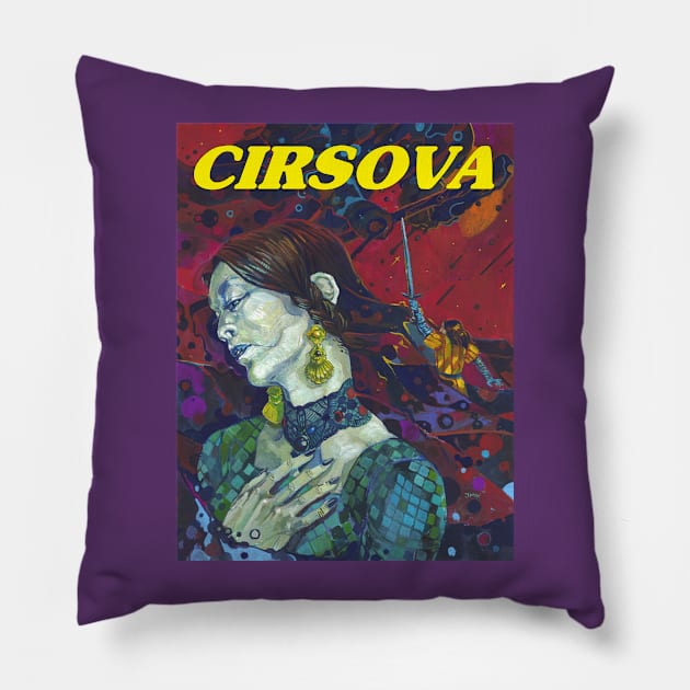 Cirsova The Lady of the Amorous City Pillow by cirsova