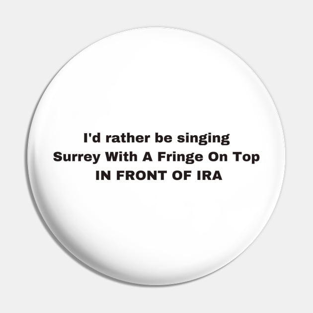 Surrey with a Fringe on Top Pin by flopculture