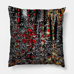 Abstract art titled (dread) Pillow