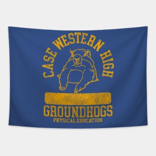 Case Western High PE (Write On) / Groundhog Day Movie Fan Art Tapestry