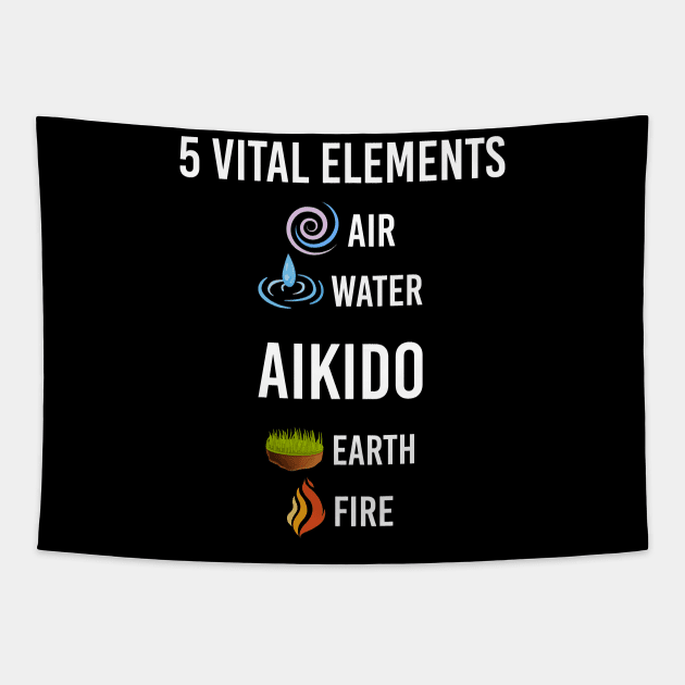 5 Elements Aikido Tapestry by blakelan128