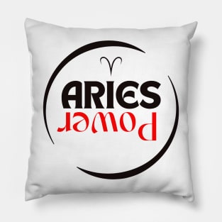 aries power Pillow