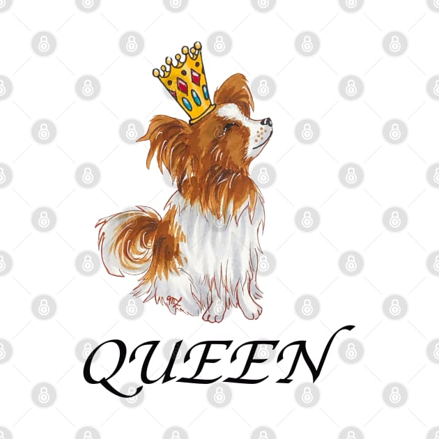 Queen Papillon Puppy by MayLinnArt