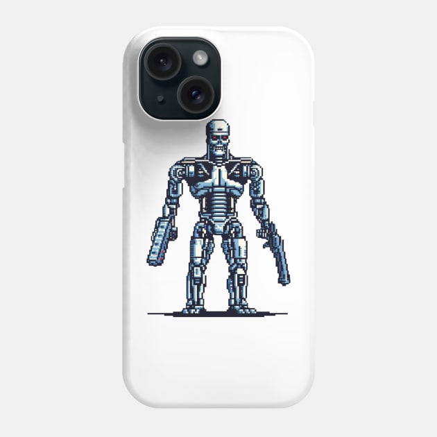 The Terminator 8Bit Phone Case by nerd.collect