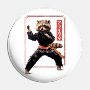 Raccoon Martial Arts Pin