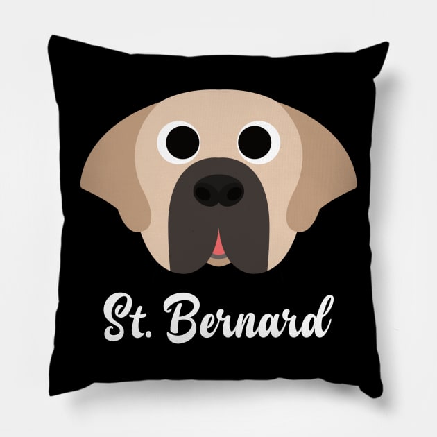 St. Bernard - Saint Bernard Pillow by DoggyStyles