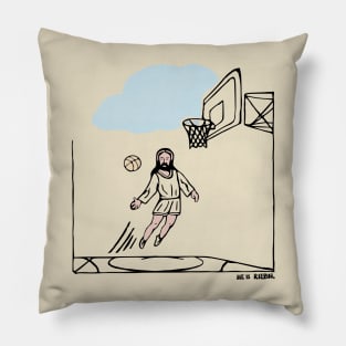 jesus basketball Pillow