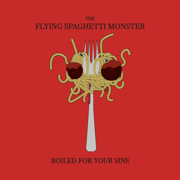 Flying Spaghetti Monster's Crucifixion by FlyNebula