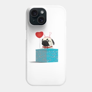 Puppy Pug Valentine Phone Case