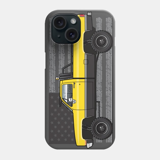 Yellow Off Roading truck Phone Case by JRCustoms44