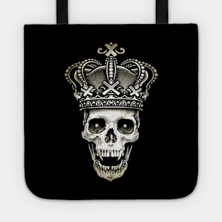 King Skull with Crown Tote