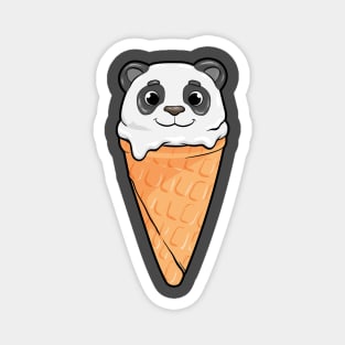 Panda with ice cream Magnet