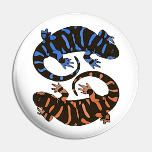 Lizards Blue-Orange Pin