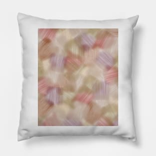 Abstract transparent dry brush technique pattern Pillow