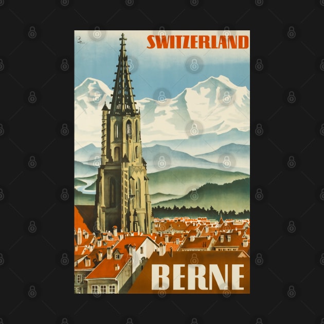 Berne,Switzerland,Travel Poster by BokeeLee